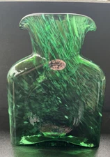 Blenko Glass Water Bottle 384 - Special Edition - Clover with Frit