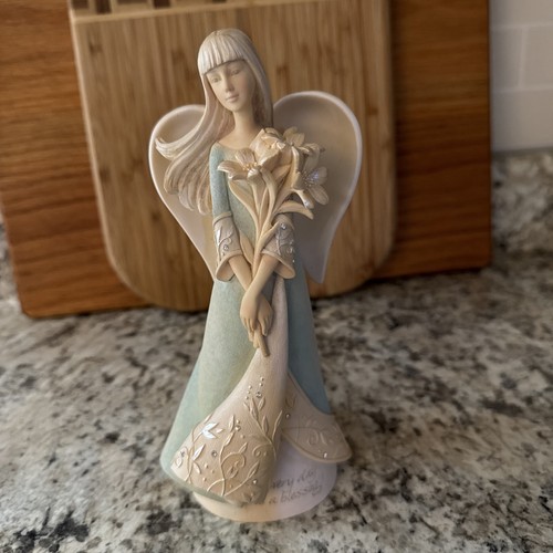 Hard To Find Enesco 2012 Foundations Spring Blessing Angel - Picture 2 of 7