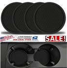 4× Car Cup Holder Anti Slip Insert Coasters Pads Mats Car Interior Accessories