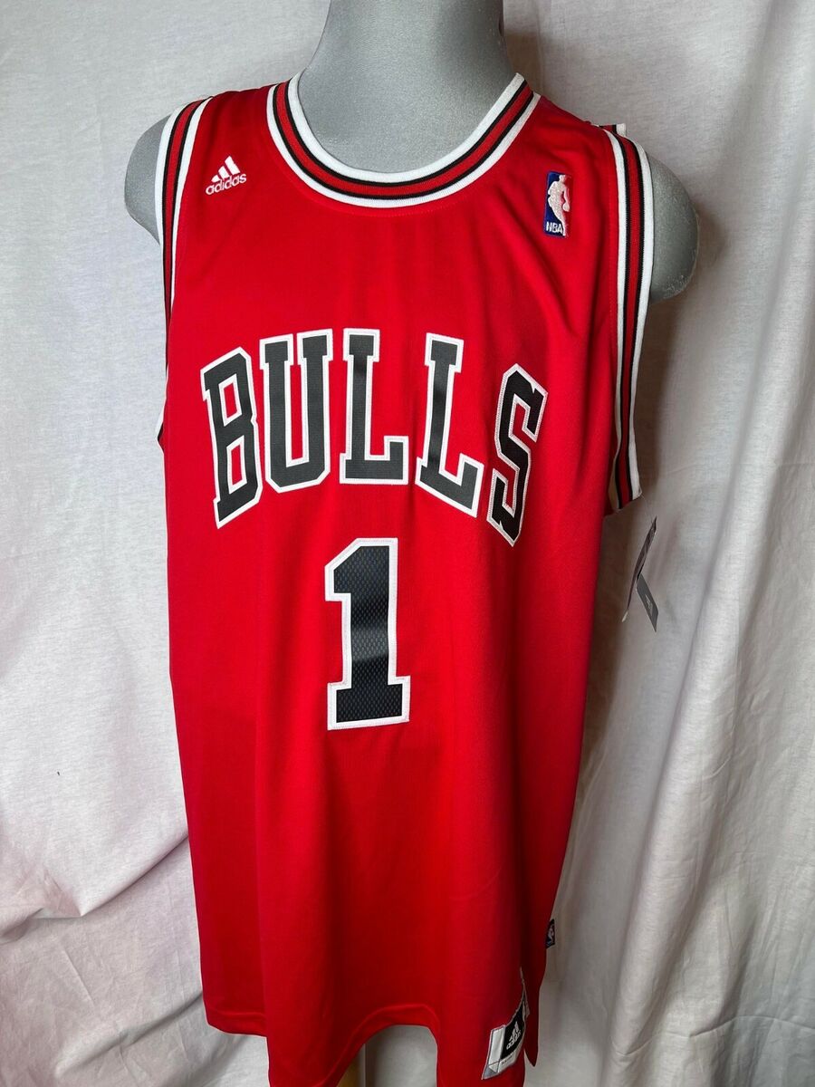 🏀 NBA Adidas Chicago Bulls Derrick Rose Jersey #1 BOYS Sewn Black #44, M