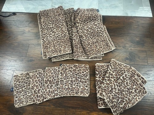 Vintage Ralph Lauren ARAGON Bath Hand Washcloth Towel Set 12 Rare Lot 4-3pc Set