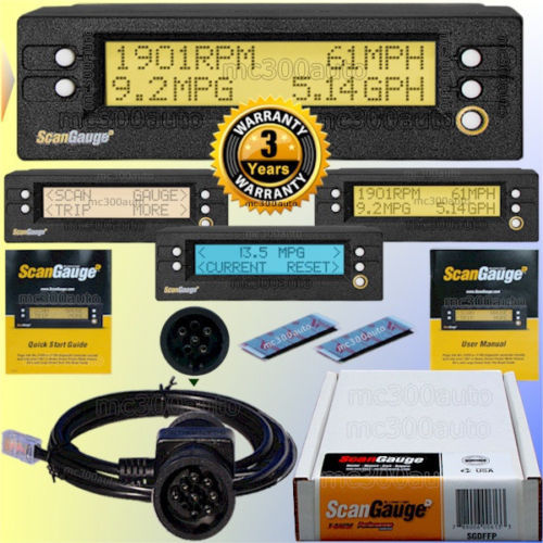 ScanGauge D J1939 J1708 DIESEL RV MOTORHOME VEHICLE MONITOR SHIPS