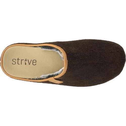 Strive Cologne Mens Brown Orthotic Slip On Slippers Mules Shoes
