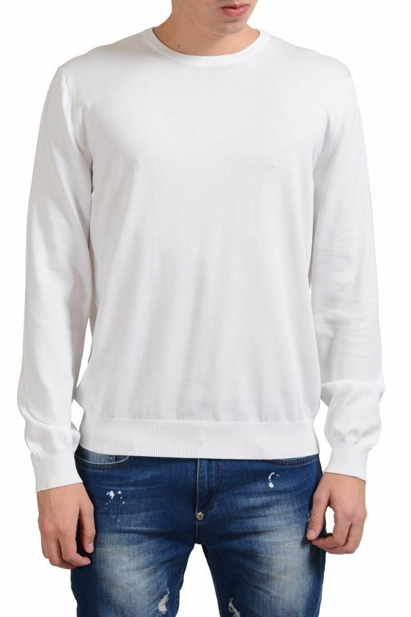 Мужской белый свитер с круглым вырезом Malo Размер XL 2XL 20690₽