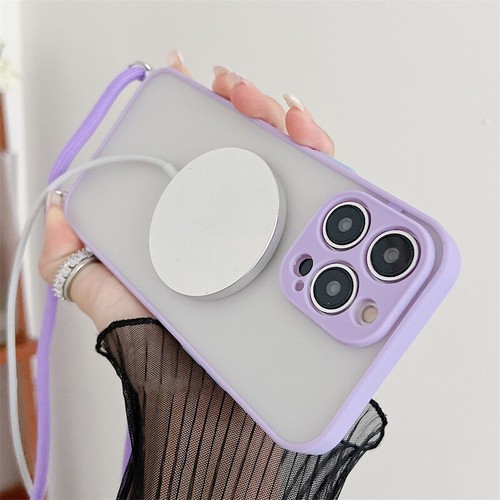 Coque Etui Antichoc Pour iPhone 16 15 14 Pro Max 13 12 Magnétique Lanière Case - Photo 7 sur 18