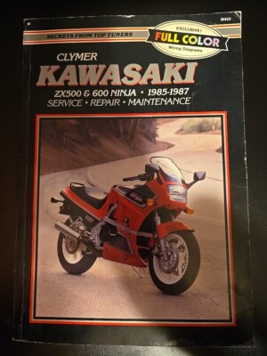 Kawasaki 1985 - 1987 ZX500 ZX600 ZX 500 600 Ninja Clymer Service Repair Manual