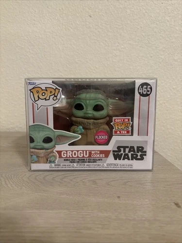 Funko Pop! Cookies Flocked Disney Star Wars Grogu Action Vinyl Figures #465