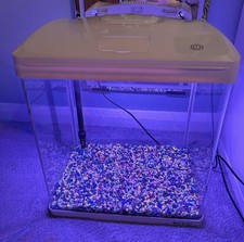 Boyu EC Series Aquarium Fish Tank with LED Lighting & Filter & Pump White 33L