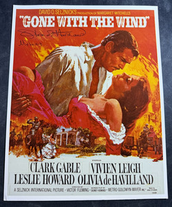 Gone With The Wind Olivia de Havilland Melanie Signed Autograph 8x10 Photo