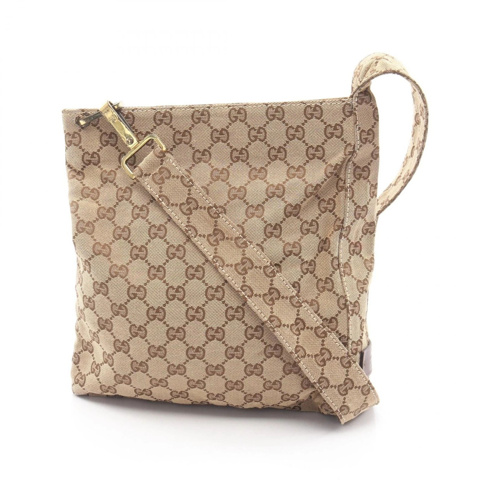 Gucci — Gucci GG Shoulder Bag Brown Canvas #RCB4607