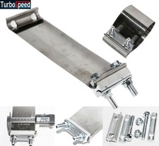 EMUSA 3" Butt Joint Band Exhaust Clamp Sleeve Coupler  T304 Stainless Steel