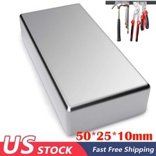Magnets Super Strong N52 Neodymium Large Block Magnet 2"x1"x3/8" Rare Earth US