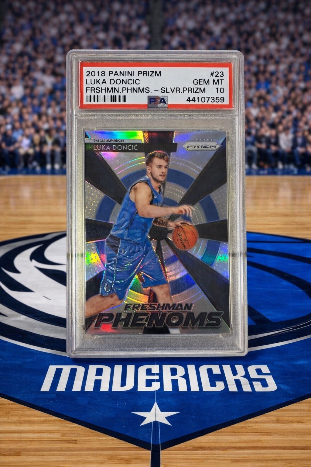 2018 Panini Prizm Luka Doncic Freshman Phenoms Silver #23 PSA 10 Rookie RC