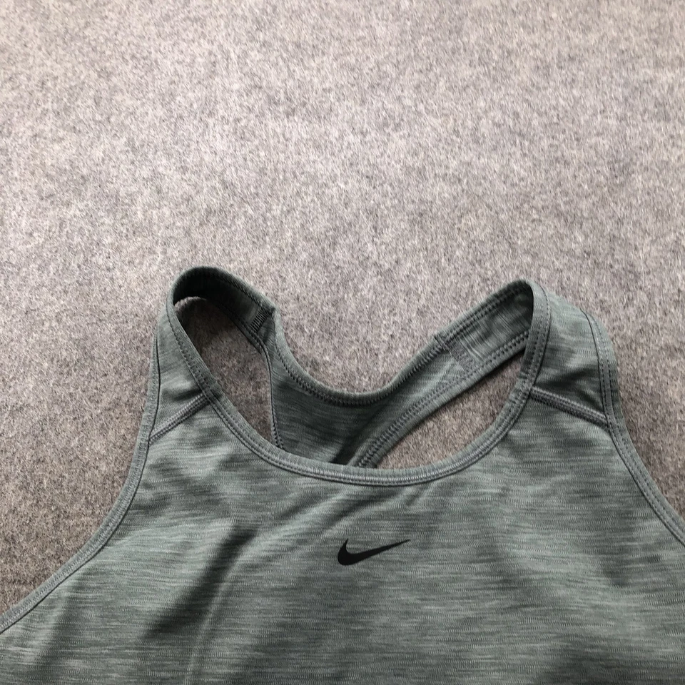Nike Sports Bra Womens Large Gray Racerback Athletic Top Dri-FIT Yoga Running - Image 4 of 4
