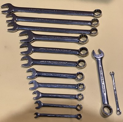 ARMSTRONG TOOLS COMBINATION 13 PIECE WRENCH LOT 9/16 -5/32  #25-005-218 & EXTRAS