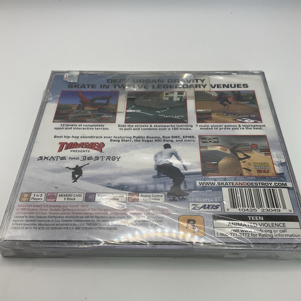 Thrasher: Skate & Destroy (Sony PlayStation 1, 1999) for
