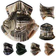 Men Women Tactical Neck Warmer Gaiter Winter Polar Fleece Face Mask Cover Scarfs