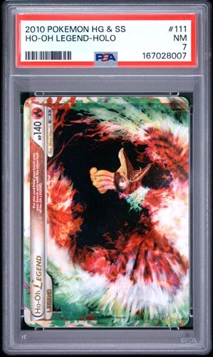 2010 POKEMON HEARTGOLD & SOULSILVER #111 HO-OH LEGEND-HOLO PSA 7