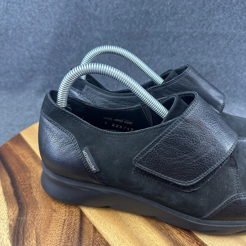 Mocassim Mephisto Air Jet Colombe Monk-Strap Feminino Tamanho 9.5 Couro Preto - Imagem 4 de 4