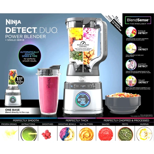 Ninja TB401 Detect Power Kitchen System Pro BlendSense Technology 1800WP Blender