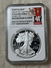 2020-W V75 PRIVY MARK $1 SILVER AMERICAN EAGLE NGC PR70 Spot Free Coin