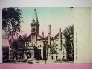 Des Moines iowa Drake University old main p.1912