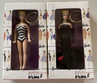 2 Original BARBIE Vintage 1995 MATTEL Keychain Blonde Doll BASIC FUN 700-0/701-0