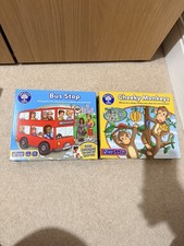 2x Orchard Toys Games - Bus Stop And Cheeky Monkeys