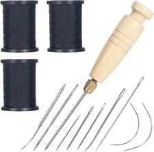 3spool Nylon Thread For Sewing Each 80 Yards Thick Thread Kit Include Sewing Awl