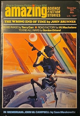 Amazing Science Fiction Magazine November 1971 John Brunner 