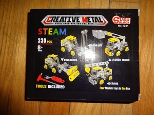 Creative Metal Metal Construction Building STEAM 330 pcs Susu Block No. 1231