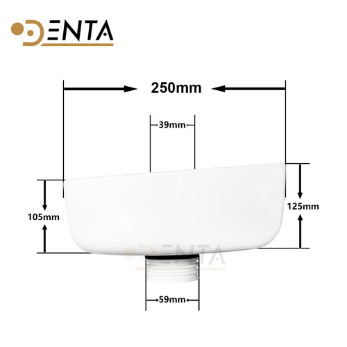 Lavabo a sputo in ceramica acrilica - plastica per sedia dentale collutorio lavabo utensili - Foto 6 di 6