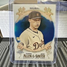 Topps 2021 Chrome Tarik Skubal #245 Blue Refractor /150 Tigers MLB