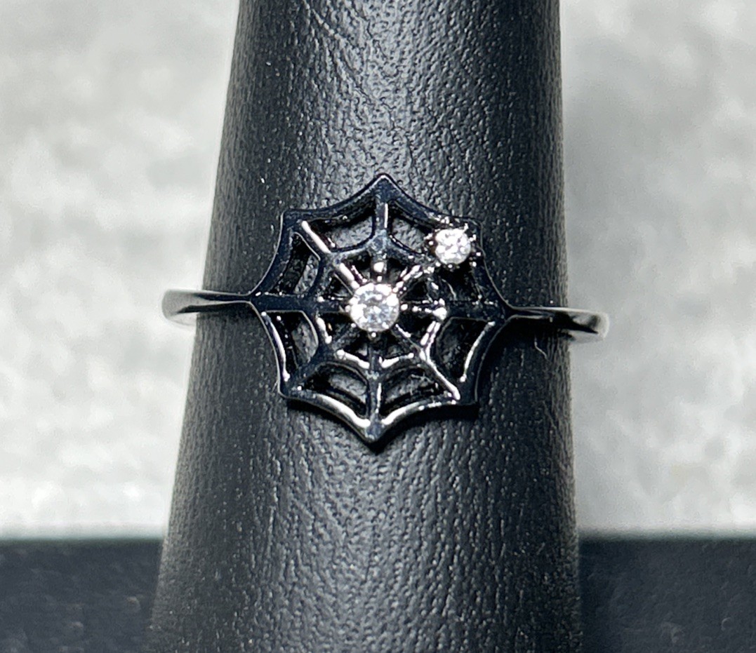 Gothic Spiderweb Ring - image 1