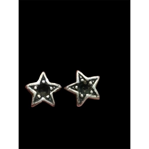 Dainty Minimalist Sterling Silver 6mm Star Stud Earrings 925 Celestial Boho