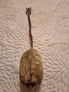 Antique/Vintage Fire Starter Stone,  Wire Handle