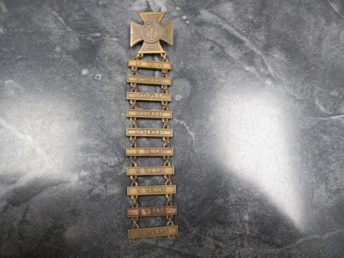 Gar Auxiliary 1883 Womans Relief Corps 70 Years Ladder Badge Medal Civil War