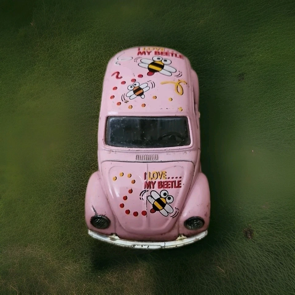 5 Volkswagen Beetle VW Bug Diecast Pull Back escala 1:32 3 colores ~ Propiedad de 28 años Foto 2 de 4