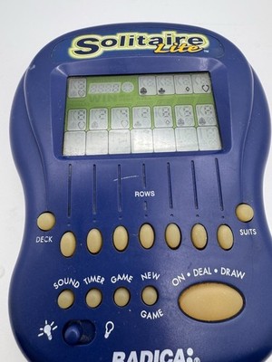 Vintage 90s Handheld Solitaire Game Radica 1997 Electronic Travel Toy