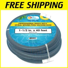 Flexible 40ft Pool Vacuum Hose with Swivel Cuff