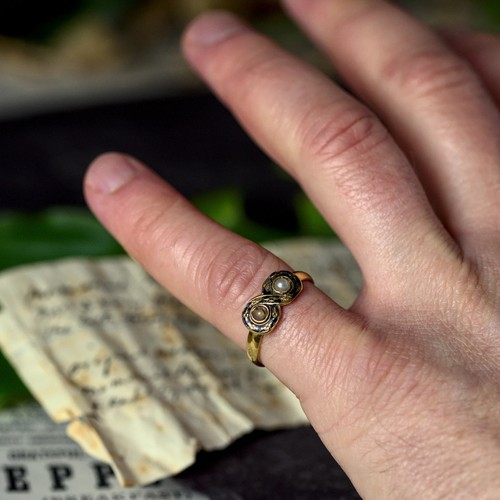 UNIQUE ANTIQUE ENGLISH 22K GOLD BAND RING w/HIGH POLITICAL PROVENANCE 1767 - 第 9/9 張圖片