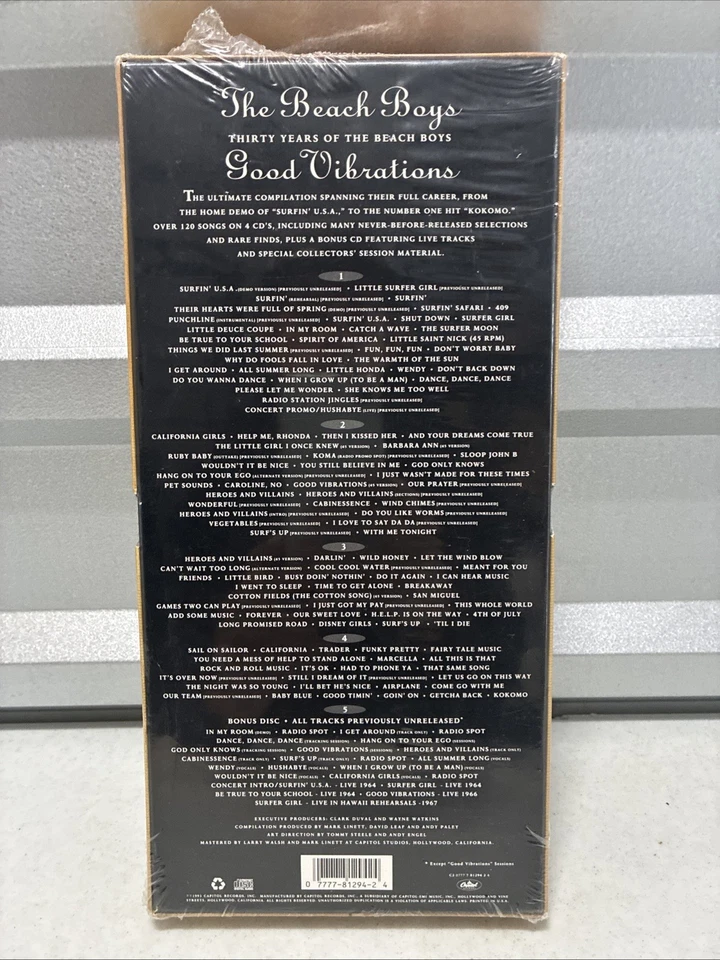 Good Vibrations: Thirty Years of THE BEACH BOYS 5-CD Boxed Set New *Sealed* - Image 2 of 4