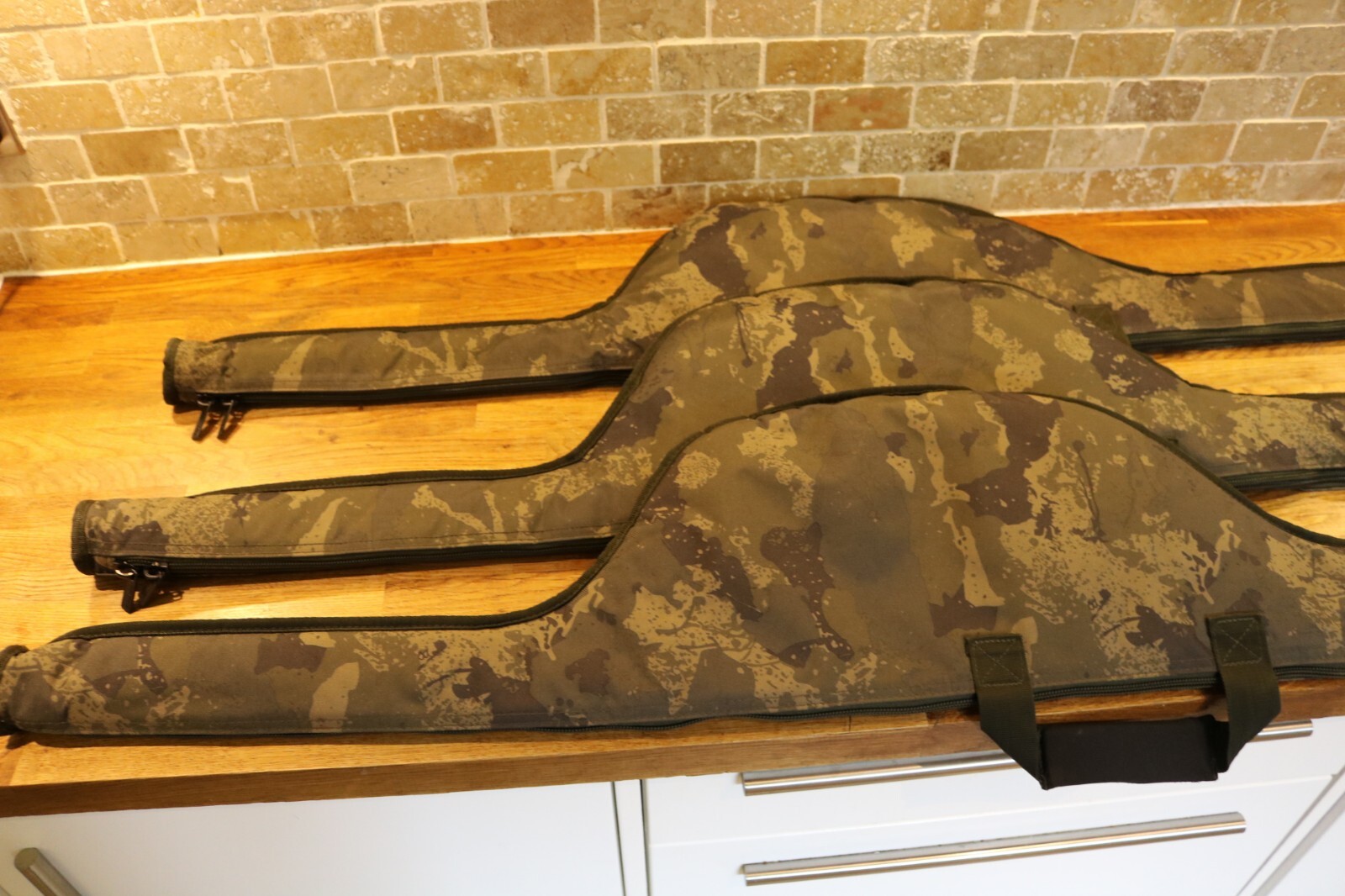 3 SOLAR UNDERCOVER CAMO 12FT PADDED ROD SLEEVES RRP £75 CARP SET UP BAG HOLDALL eBay