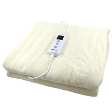 Schallen Luxury Soft Heated Fleece Throw Blanket - Timer & 10 Settings 120x160cm