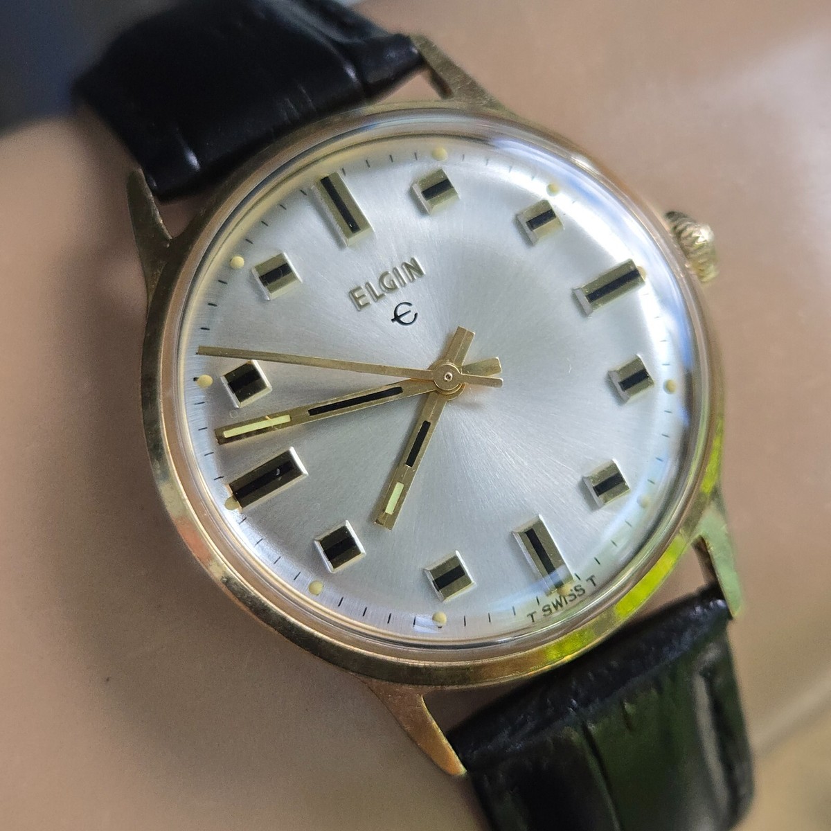 Vintage ELGIN men's manual wind watch Cal.327 17Jewels swiss