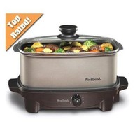 No.84905 West Bend Oblong Slow Cooker Black/silver No.84905 West Bend Oblong Slow Cooker Black/silver