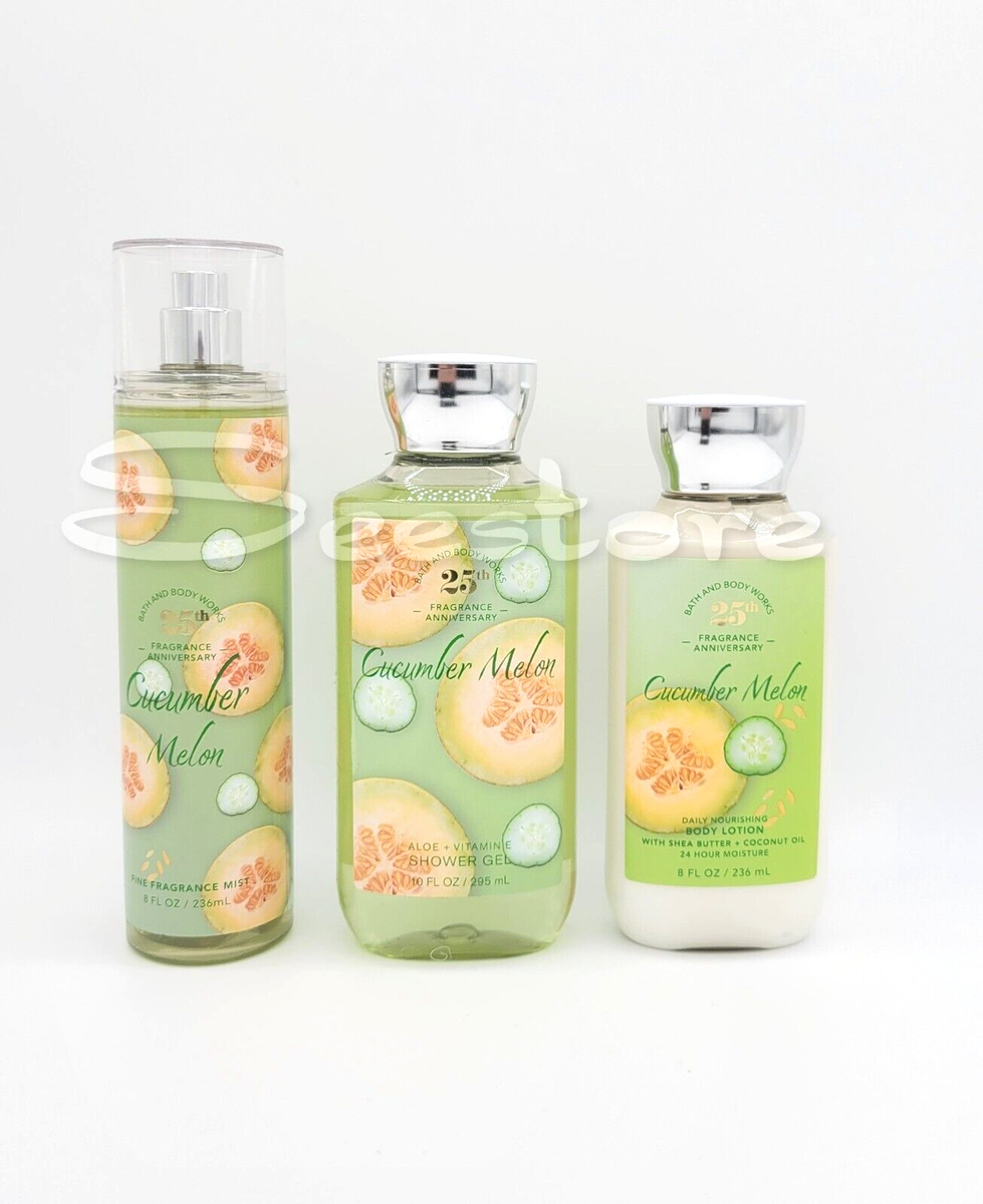 Bath & Body Works Cucumber Melon Body Mist Shower Gel & Body