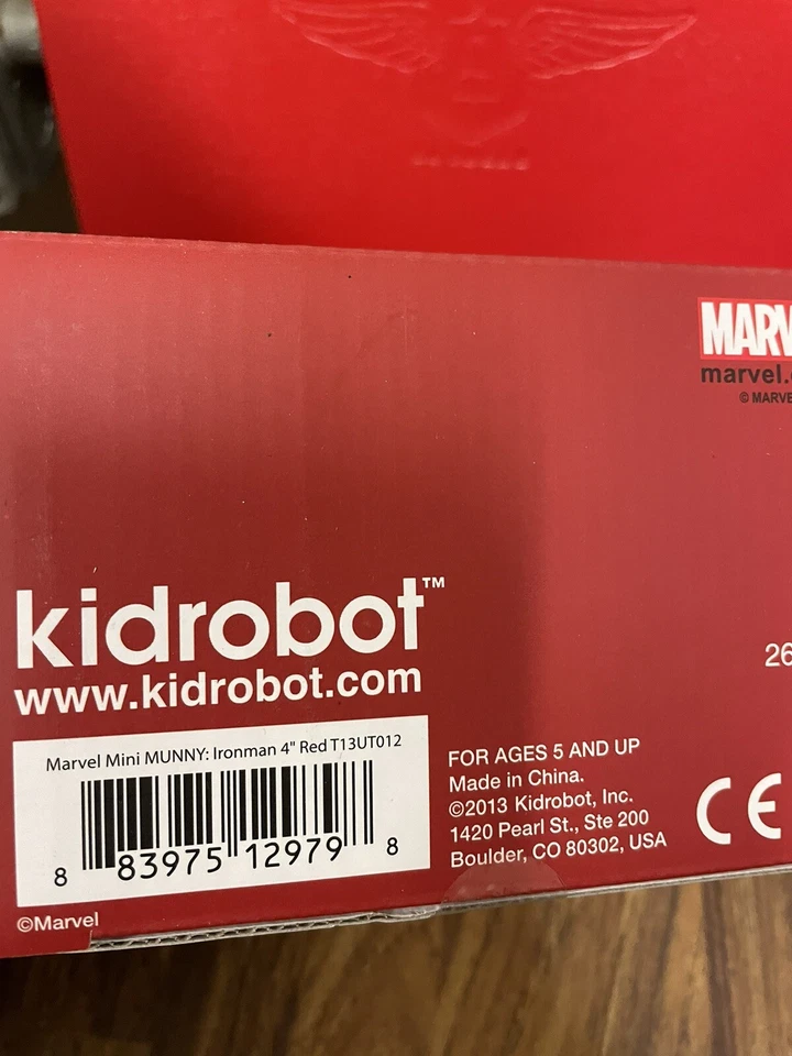Kidrobot Marvel Mini Munny Ironman 4” Vinyl Figure. DIY Create your own NIB - Image 4 of 4