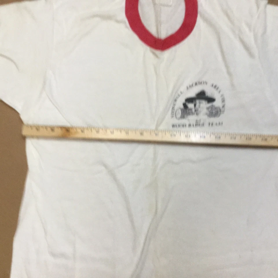 Бойскаут Stonewall Jackson области совета деревянный значок команды винтажная футболка - Изображение 4 из 4