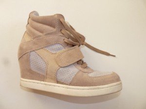 tan wedge trainers